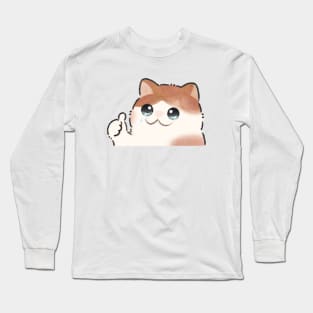 Thumbs up crying Cat Long Sleeve T-Shirt